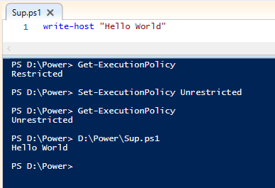 Write-Host ‘Hello, PLANET&nbsp;EARTH”